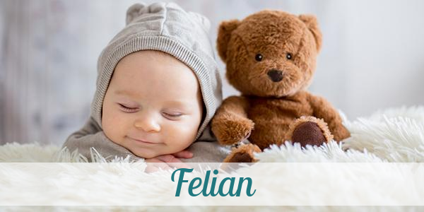 Namensbild von Felian auf vorname.com