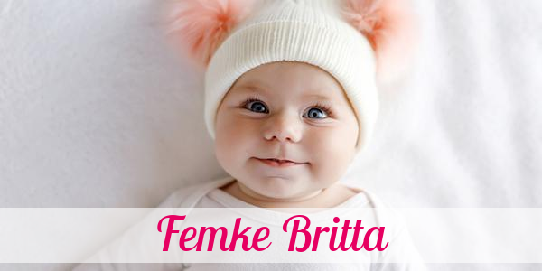 Namensbild von Femke Britta auf vorname.com