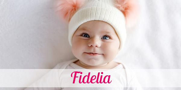Namensbild von Fidelia auf vorname.com