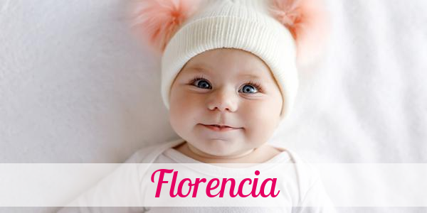 Namensbild von Florencia auf vorname.com