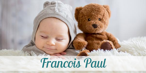 Namensbild von Francois Paul auf vorname.com