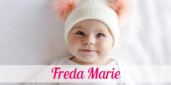 Namensbild von Freda Marie auf vorname.com