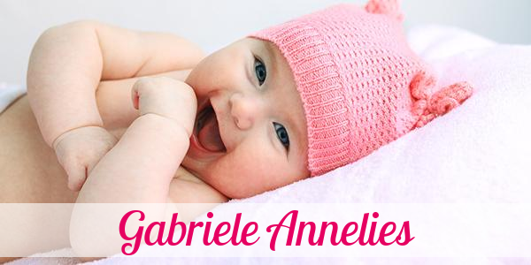Namensbild von Gabriele Annelies auf vorname.com