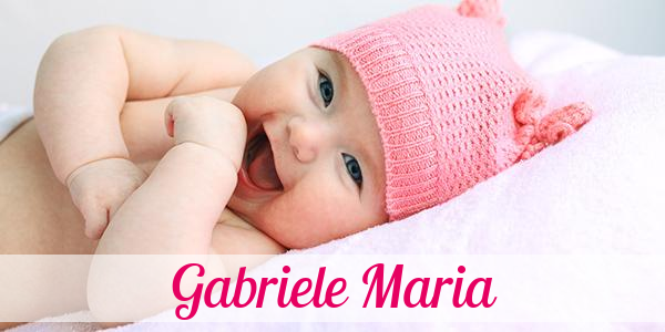 Namensbild von Gabriele Maria auf vorname.com