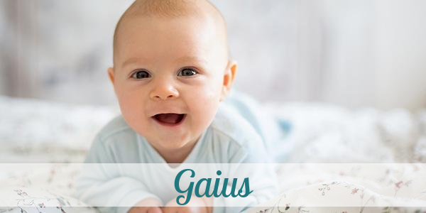 Namensbild von Gaius auf vorname.com