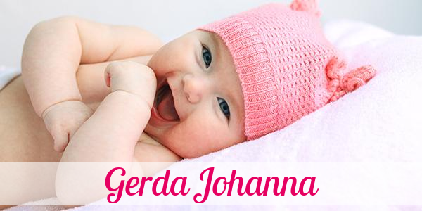 Namensbild von Gerda Johanna auf vorname.com