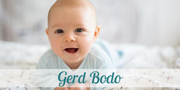 Namensbild von Gerd Bodo auf vorname.com