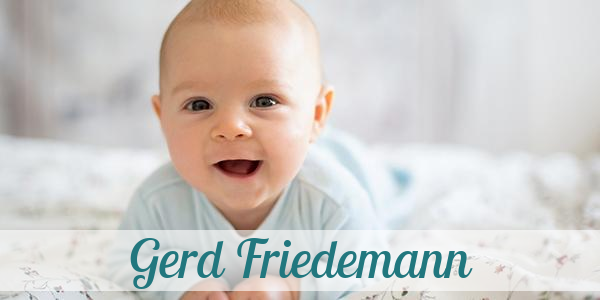 Namensbild von Gerd Friedemann auf vorname.com