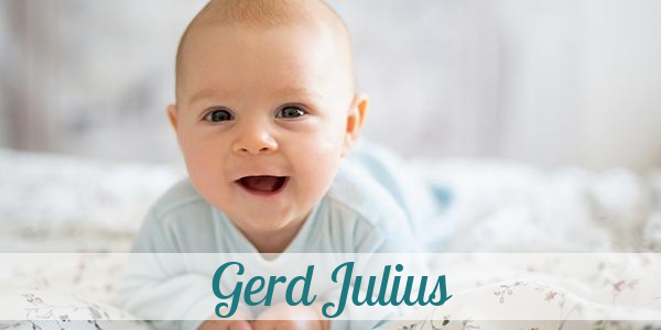 Namensbild von Gerd Julius auf vorname.com