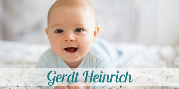 Namensbild von Gerdt Heinrich auf vorname.com