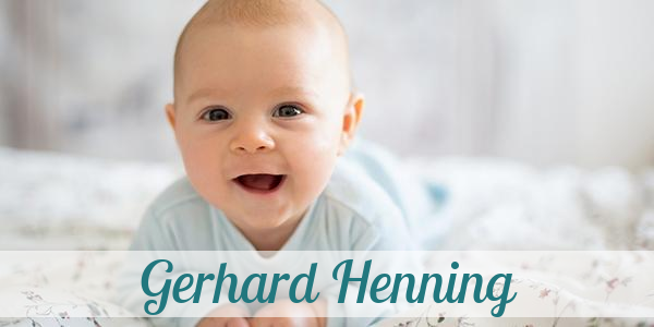 Namensbild von Gerhard Henning auf vorname.com