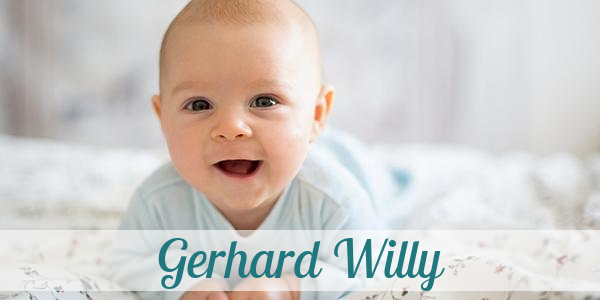 Namensbild von Gerhard Willy auf vorname.com
