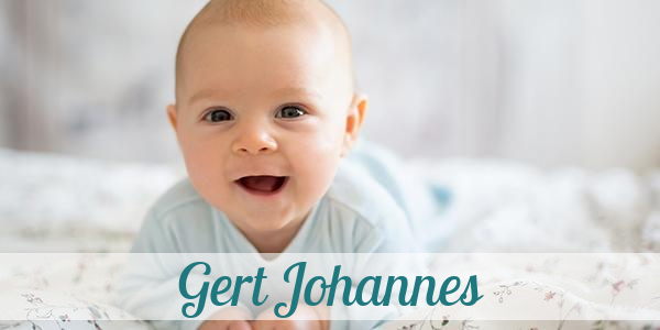 Namensbild von Gert Johannes auf vorname.com