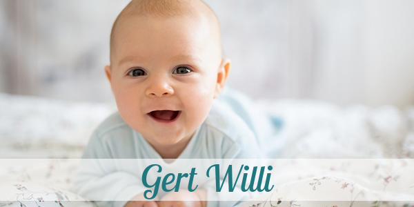Namensbild von Gert Willi auf vorname.com