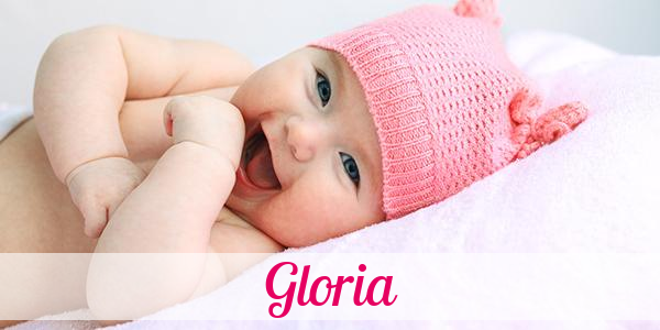 Namensbild von Gloria auf vorname.com