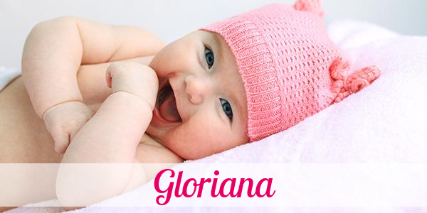 Namensbild von Gloriana auf vorname.com