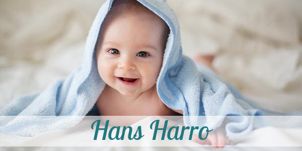 Namensbild von Hans Harro auf vorname.com