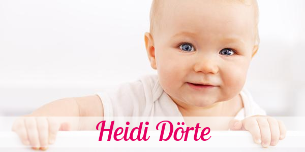 Namensbild von Heidi Dörte auf vorname.com