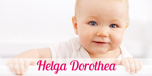 Namensbild von Helga Dorothea auf vorname.com