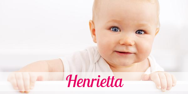 Namensbild von Henrietta auf vorname.com
