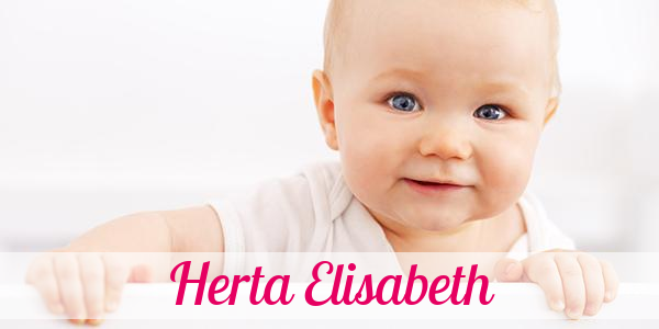 Namensbild von Herta Elisabeth auf vorname.com