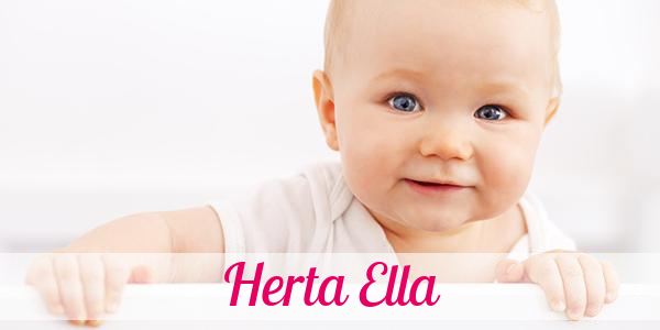 Namensbild von Herta Ella auf vorname.com