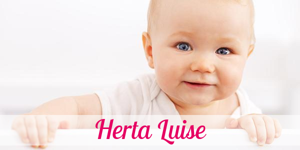 Namensbild von Herta Luise auf vorname.com
