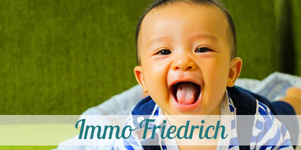 Namensbild von Immo Friedrich auf vorname.com