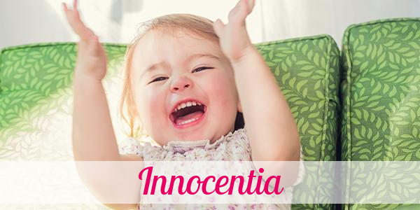 Namensbild von Innocentia auf vorname.com