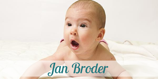 Namensbild von Jan Broder auf vorname.com