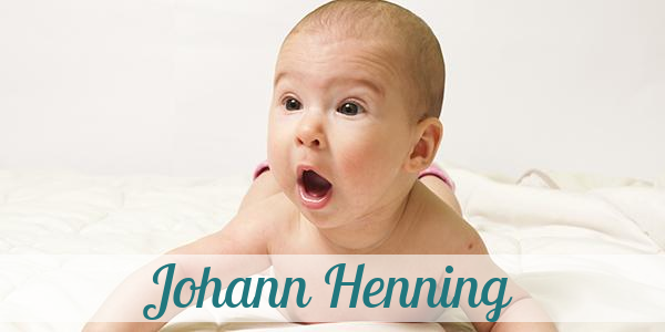 Namensbild von Johann Henning auf vorname.com