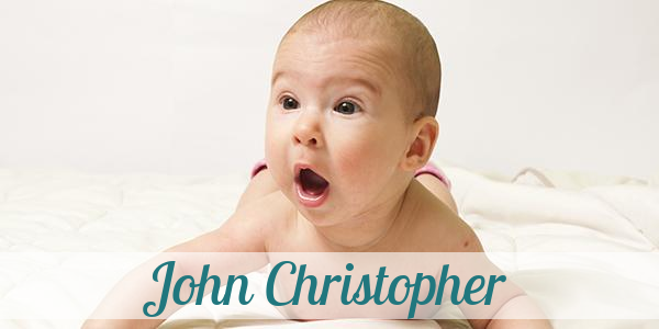 Namensbild von John Christopher auf vorname.com