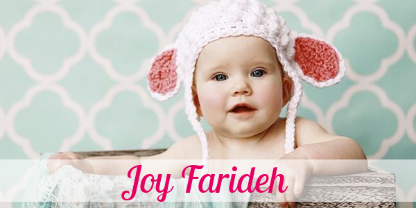 Namensbild von Joy Farideh auf vorname.com