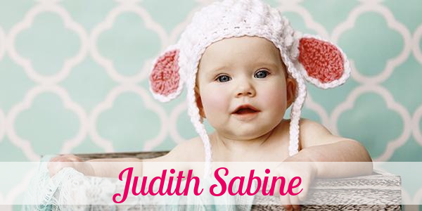 Namensbild von Judith Sabine auf vorname.com