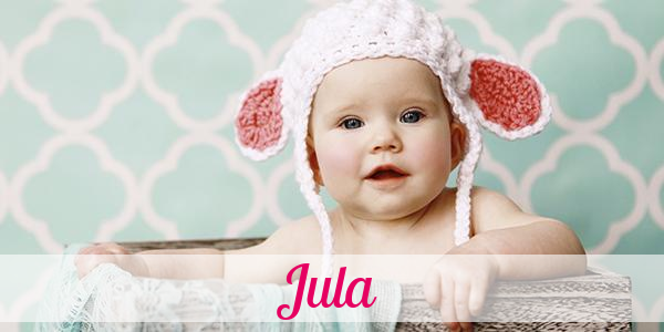 Namensbild von Jula auf vorname.com
