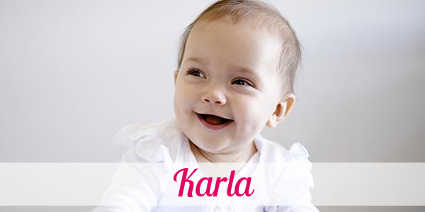 Namensbild von Karla auf vorname.com