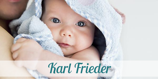 Namensbild von Karl Frieder auf vorname.com