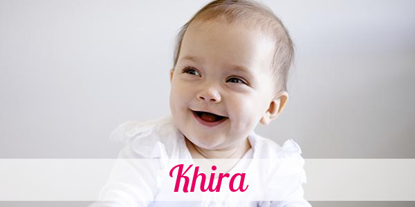 Namensbild von Khira auf vorname.com
