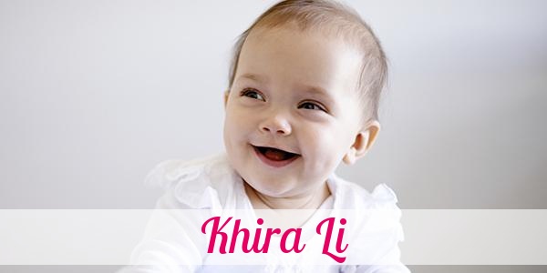 Namensbild von Khira Li auf vorname.com