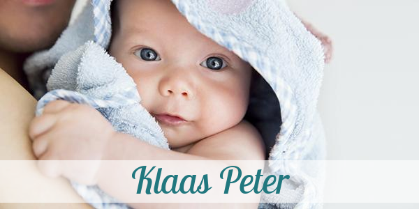 Namensbild von Klaas Peter auf vorname.com