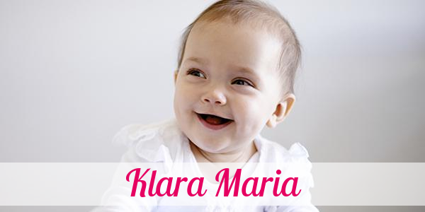 Namensbild von Klara Maria auf vorname.com