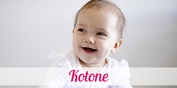 Namensbild von Kotone auf vorname.com
