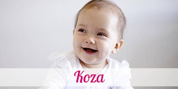 Namensbild von Koza auf vorname.com