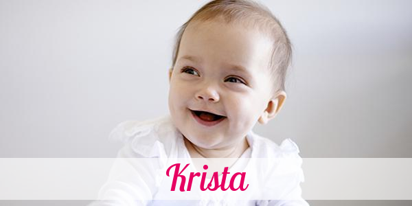 Namensbild von Krista auf vorname.com