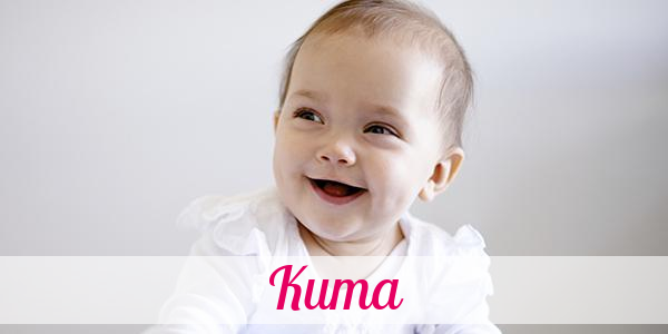 Namensbild von Kuma auf vorname.com