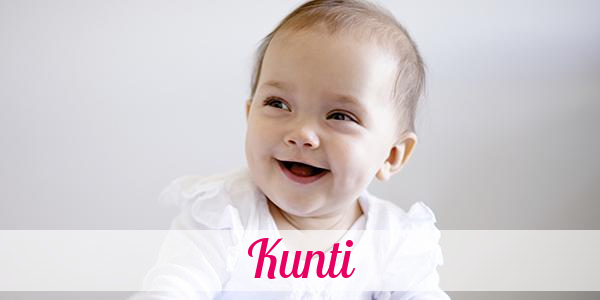 Namensbild von Kunti auf vorname.com