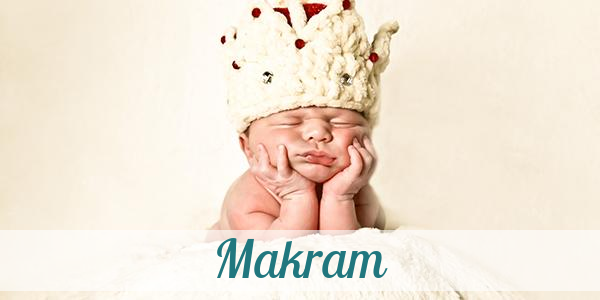 Namensbild von Makram auf vorname.com