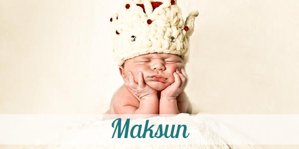 Namensbild von Maksun auf vorname.com