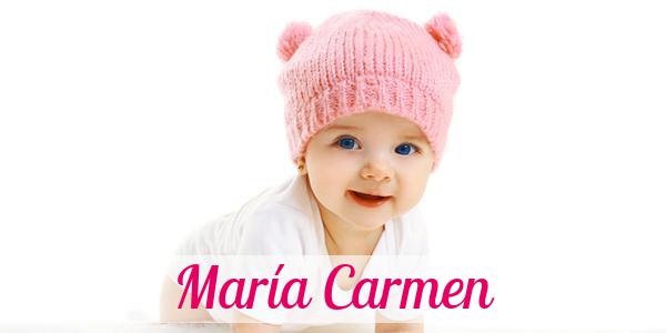 Namensbild von María Carmen auf vorname.com