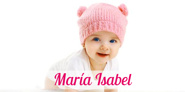 Namensbild von María Isabel auf vorname.com
